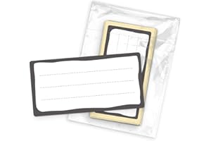 ‎ITENGA itenga 50x Buchetiketten I Schulheft Etiketten I Namensschild beschreibbar selbstklebend Aufkleber aus Haftpapier Grau Weiß 9x4,5cm