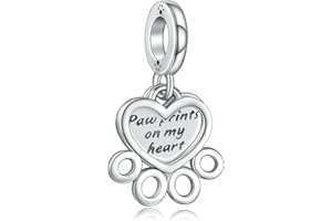 Annmors Love Heart Mom Charm for Bracelet Necklaces 925 Sterling Silver Bead Charm Gift for Birthday Mother's Day Charms Jewelry for Women Girl