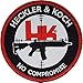 Produktbild H&K Klett- HK Firearms Heckler & Koch No Compromise MP5 Tactical Army Military Airsoft Paintball 3" Patch