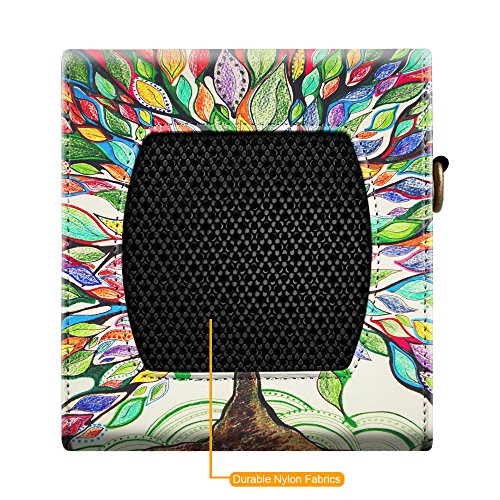 Fintie Bose SoundLink Colour I/II Bluetooth Lautsprecher Hülle Abdeckung – Hochwertiges Kunstleder Schutzhülle Tasche Case mit Abnehmbarem Band für Bose SoundLink Colour I/II Bluetooth Lautsprecher, Liebesbaum - 2