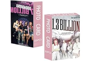 AYVRUOP 55 Photocards Blackpink,Blackpink Album,Tarjetas del álbum BP Born Pink World Tour, Set de Tarjetas fotográficas Lomo KPOP, Regalo para Fans (Grupo,B)