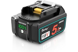 Waitley 5500 mAh akumulator zamienny do akumulatora Makita 18 V BL1850 BL1860B BL1840 BL1830 BL1820B BL1815 – kompatybilny z elektronarzędziami Makita 18 V