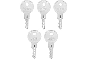 eMagTech CH751 zestaw 5 kluczy kompatybilnych z Hillman, Hyoko, Grainger, Southco, Spectrum, Hunter, Rainbird, zamienny klucz kompatybilny z kamperami, przegródkami do przechowywania