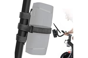 Geekria Universal Portable Bluetooth Speaker Mounts Compatible with JBL, Bose, Sony, Anker Bluetooth Speaker, with Adjustable Strap, for Railing Holder Bar Rail, Fits Motion, Outdoor, Golf Cart