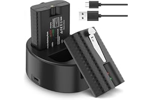 HAVENHARMO Quick Release Battery for Ring, 2Pack V4 Rechargeable Battery with Charger Compatible for Video Doorbell 2/3/3+/4, Stick Up Cam(2/3rd Gen), Spotlight Cam