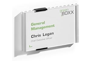 Durable 480123 Identificador de puerta (Identificador de información, 149 x 105,5 mm) de plata metálica