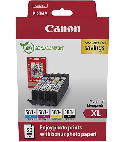 Für Canon PGI-580 CLI-581 XL Tinten-Patronen Set Drucker Pixma TS-9541