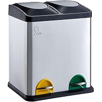Mono Schwenkeimer 12 Liter Schwarz 40cm Einbau Halo Abfallsammler 12 Liter - Schwenkeimer Für Unterschrank Mit Drehtür, Schwarz Hailo Abfallsammler