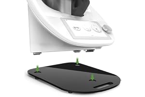 PBWZF Gleitbrett für Thermomix TM6/TM5 mit Teflon-Schieber, Hochwertigem Acryl Schnelles Bewegen Rollbrett für Thermomix Vorwerk TM5 TM6 Schnelldrehendes und Stoßdämpfung Zubehör