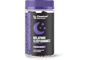HILLTEN HEALTH Natural Sleep Support Gummies for Adults - Melatonic Formula for Restful Nights, Sleep Gummies Promoting Natural Melatonin Production, Promotes Healthy Sleep Patterns, 60 Count