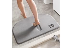 Haoh Tappetino da Bagno 40 x 60 cm Tappeto da Bagno Super Assorbente Memory Foam Tappeto di Nuoto Lavabile in Lavatrice Per la Sala d'Ingresso del Bagno in Cucina