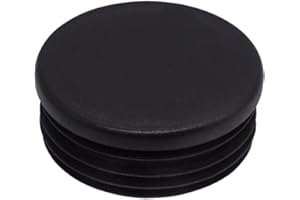 SKIR'CO Inserti per tubi rotondi da 60 mm, tappi per pali di recinzione, tappi per tubi in plastica nera, tappi per tubi, colore nero RAL 9005, 20 pezzi