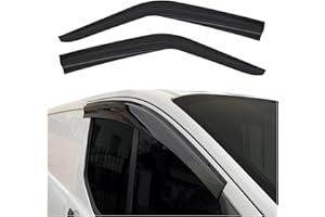 ‎OMAC 2 x Wind and Rain Deflectors Compatible with Vauxhall Vivaro Renault Trafic 2001-2014 Dark