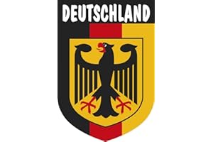 ARTIMAGEN Adesivo stemma Germania con testo e emblema 40 x 60 mm.