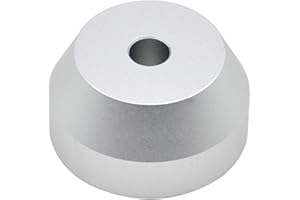 Yius 45 RPM Adapter, 7 inch Professional Vinyl Record Dome Adapter Insert, Solid Aluminum Record Compact Replacement Turntable Adapter for Gramophone Record(size:20x38mm)