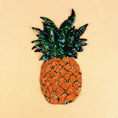 Blue Vessel 1 Stück Ananas Blume Stickerei Nähen Bügeln auf Patches Abzeichen Tasche Applique Kleid T-Shirt Jeans Hut Cheongsam Für Dekor - 3