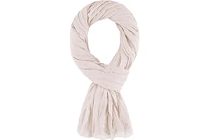ALLEE DU FOULARD Pañuelo Cabeza Mujer Elegante 100% algodón 200x110 Cm - Bufanda Color Sólido para Primavera, Otoño e Invierno - Fular, Chal, Mantón, Estolas y Cachecol - Bufandas y Chales para Mujer