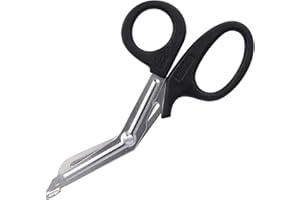 ‎FIRST AID ONLY First Aid Only Erste-Hilfe Schere | Verbandschere für Mullbinden, Stoff, Kleidung und Gurte | Trauma Schere mit gebogener Edelstahlklinge | 97470 L0H