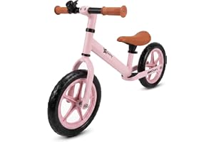 Twinly Balance-cykel för barn, 3–6 år, Zippy-cykel utan pedaler med justerbar sits, 80–125 cm, upp till 30 kg, balans- och koordinationsträning