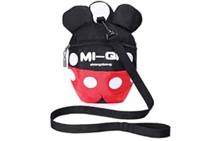 Zhongsheng Toddler Backpack with reins, Kid Anti-Lost Rucksack with Safety Harness, Gifts for Boys and Girls Baby Preschool with Leash for 1-5 Boys and Girls (red/black)