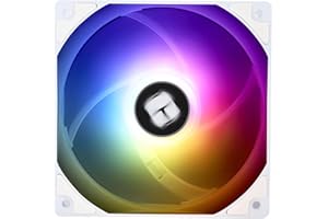 Thermalright TL-C12CW-S wentylator CPU 120 mm, biały, ARGB, wentylator do obudowy, 4-pinowy PWM, cichy wentylator komputerowy z łożyskiem S-FDB, wentylator do 1550 obr./min