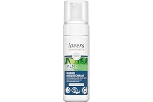 lavera Schiuma da barba delicata da uomo sensibile ∙ Rasatura accurata e delicata ∙ Cura del viso per uomini – Adatto per pelli sensibili ∙ vegana – 150 ml