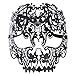 Produktbild Coofit Unisex Venezianischen Teufel Schädel Laser Cut Maskerade Masken mit Strass (schwarz)