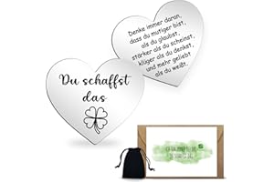 SUPRELUCK Du Schaffst Das Glücksbringer, Aufmunterung Geschenke Glücksbringer Schulanfang Schule Prüfung Abitur Gute Besserung Geschenke, Inhalt Schultüte Füllung Mutmacher Geschenk für Familie Freund