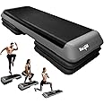 Yes4All 2-in-1 Adjustable Aerobic Step Platform Fitness Exercise Stepper with Rocker Balance Board Legs for Home Workout, Step Exercise & Balance Training