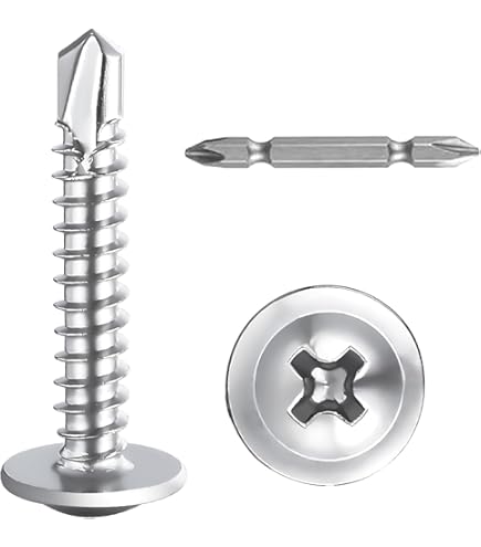 Viti Autofilettanti Acciaio Inox 410 - 140 Pz M4,8x16mm Per Lamiera E Legno - Foto 7