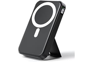 GXORUL Powerbank für MagSafe,Magnetische Power Bank für iPhone 10000mAh,22,5W PD Schnellladegerät mit USB-A & USB-C Ein-/Ausgang,Kabellose Powerbank mit LED-Anzeige,Externer Akku für iPhone 17/16/15/14/13/12