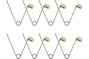 INCREWAY Tent Pole Clips, 8PCS Kayak Paddle Spring Snap Clips, Carbon Steel Tent Pole Push Button Spring Clips for Camping Kayak Paddle Tent Pole, 8mm Button