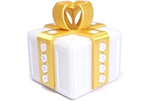 DUOCIYUAN Nervige Geschenkbox,3D-Gedruckte Geschenk Box mit Schrauben Gag Witz Spielzeug Annoying Gift Rätselbox Überraschungsgeschenkbox für Büroschreibtisch-Deko Oder zur Heimdekoration (Weiß)