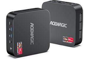 ‎ACEMAGIC ACEMAGICI K1 Mini PC, AMD Ryzen 4300U Windows 11 Pro Mini PC (bis zu 3,70 GHz),16GB DDR4 512GB M.2 SSD Mini Computer mit RJ45 | 4K Triple Display | WiFi 5 für Zuhause/Büro/Schule