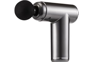 Bestyks Massage Gun Deep Tissue Electric Percussion Handheld Muscle Massager for Pain Relief Fitness Recovery Body Shaping with 2 Heads Quiet