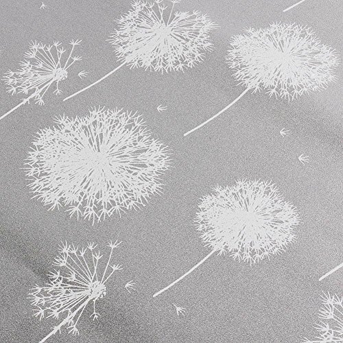 DODOING 45x100cm Statische Fensterfolie Dekorfolie Sichtschutzfolie Fensterschutzfolie Selbsthaftend Anti-UV,Löwenzahn Blume - 5