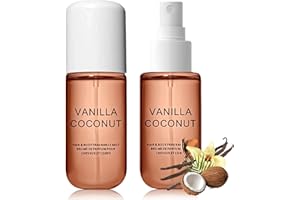 AURAANGE Coconut Vanilla Hair Perfume and Body Spray for Women - All-Day Light Fragrance Mist for Hair & Skin - Concentrated Body Spray with Essential Oils - 1PCS