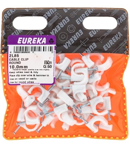 StarTech 100 Pk (M) Cable Clips w/ Nail - Reusable Nail-in Clamps - Cord Mounting/Holding Clips - Cable Tacks Wire Fasteners White TAA (CBMNMCC2 StarTech 100 Pk (M) Cable Clips w/ Nail - Reusable Nail-in Clamps - Cord Mounting/Holding Clips - Cable Tacks Wire Fasteners White TAA (CBMNMCC2