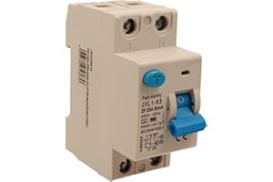 A2ZWORLD RCCB Interruttore Differenziale Puro Tipo F 25A, 1P+N, 2 Moduli DIN, 30mA, 6000A, AC 230V, IP20