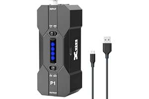 Xvive P1 Phantom Power Supply Portable 48/12V Phantom Power Adapter for Conderser Microphone, DI Box and Recording Equipment