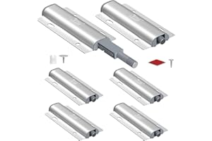 Drucktüröffner Schrank Push to Open Türöffner Jiayi 6 Stück Push Open Magnet Tip On für Türen Möbel Schubladen Drucköffner Schranktür Öffner Druck Magnetschnäpper Drucktüröffner Druckschnapper