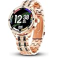 PunnkFunnk GEN 12 Smart Watch Specially Made for Girls & Womens Music Smartwatch with Golden Strap | 1.30 Inch Amoled Sunlight Proof Display (Golden Strap)