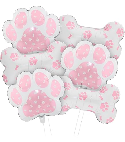 Palloncino con impronta di zampa / Palloncini in mylar con impronta di zampa / Palloncini per baby shower con cuccioli / Festa di compleanno per cani / Festa di compleanno con impronta