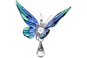 Wild Things Attrape-soleil fantaisie fait à la main en verre en forme de papillon