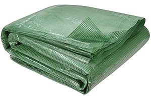 TERRE JARDIN Bâche de Rechange pour Serre Tunnel Verte - 6 m² - Vert