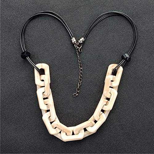 Preisvergleich Produktbild YANOAID Trendige Mehrschichtige Lederschnur Halskette & Anhänger Geometrische Kette Choker Halskette Frauen Schmuck