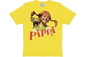 Logoshirt® Pippi Calzelunghe I Signor Nilsson I Maglietta I T-Shirt Stampate I Donna e Uomo I Collo Rotondo I Manica Corta I Design Originale su Licenza