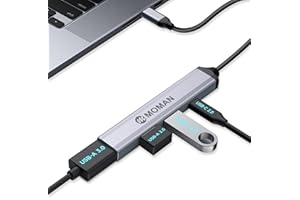 Hub USB C, Moman CT4 z 4 portami USB 3.0, adapter OTG USB typu C, rozdzielacz kompatybilny z iPhone 15/15Pro, MacBook Air/Pro, iPad, Surface Pro/Go, Galaxy Tab