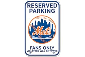 Wincraft MLB New York Mets Plastic Sign, 11 x 17