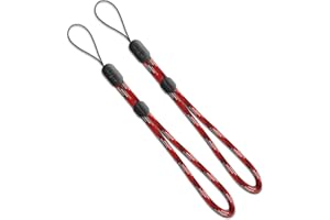 Ringke Lanyard Dragonne Poignet [Varsity Red] [2-Pack] pour Téléphone, Smartphone, Caméra, DSLR, USB